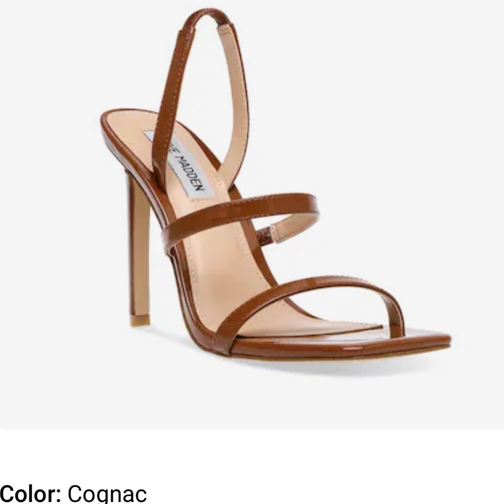 Steve Madden cognac heel